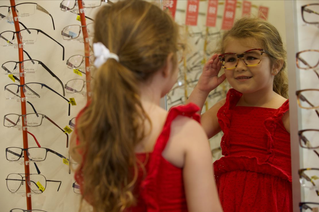 Beautiful girl with glasses